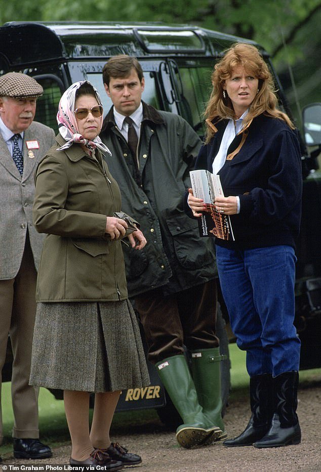 Sarah, whose name is Fergie, often talks about her bond with the Queen (pictured together in the 1990s)