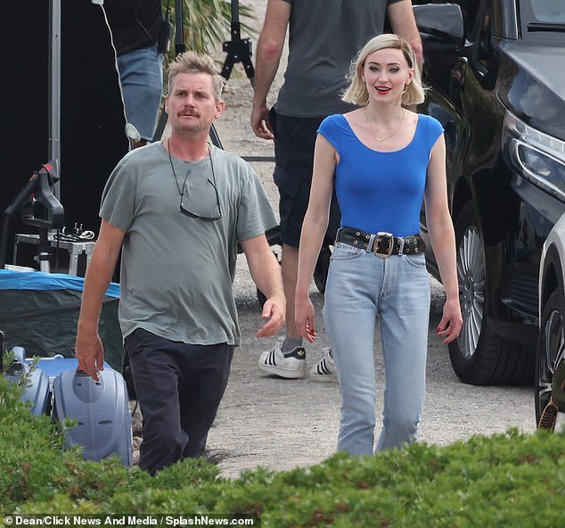 Sighting: Sophie Turner smiled relaxed as she continued filming ITV drama Joan in Spain recently - amid her split from Joe Jonas