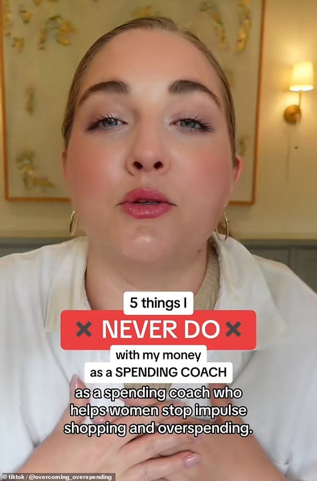 Spending coach Paige Pritchard, 34, from Dallas, Texas, went viral on TikTok after sharing the five things she never does with her money
