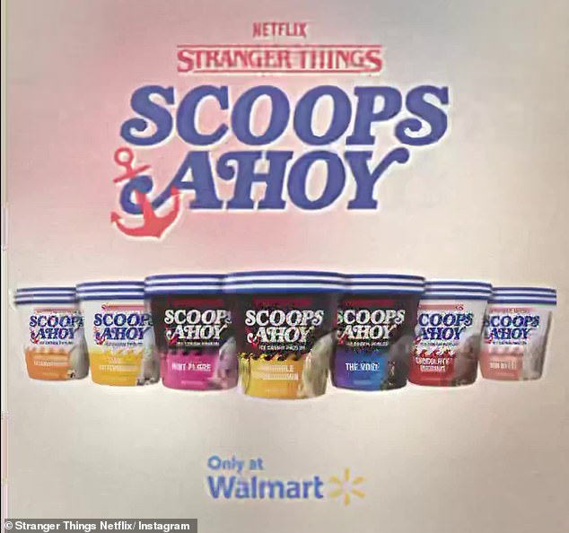 Sharing their opinion: Several fans of Stranger Things responded to the trailer of the program's new Scoops Ahoy ice cream line on Friday via various social media