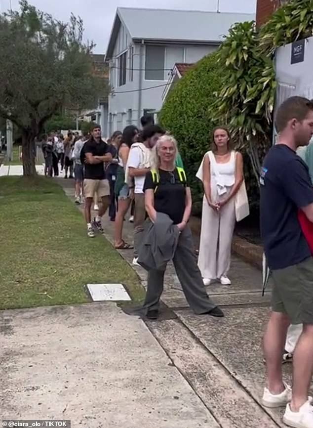 Sydneysiders are battling one of the toughest housing markets in the world, a new report finds (Photo: A queue at a recent rent inspection)