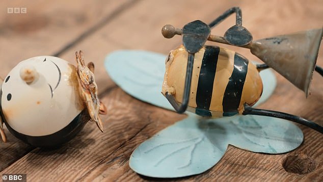Beautiful: Repair Shop viewers were in tears on Wednesday when a man brought in a broken bee ornament given to him by his late grandson who died of cancer aged 15