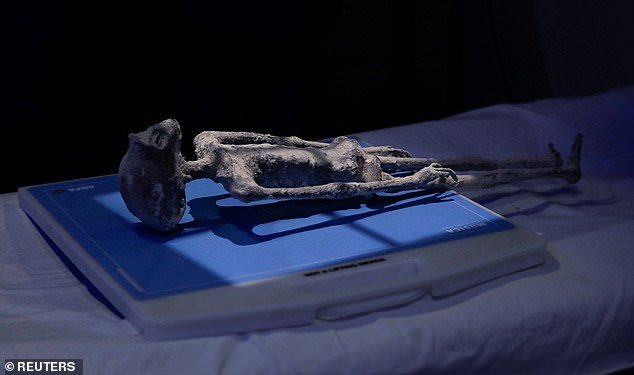 The panel discussed the discovery of mummified 'alien corpses' found in Peru