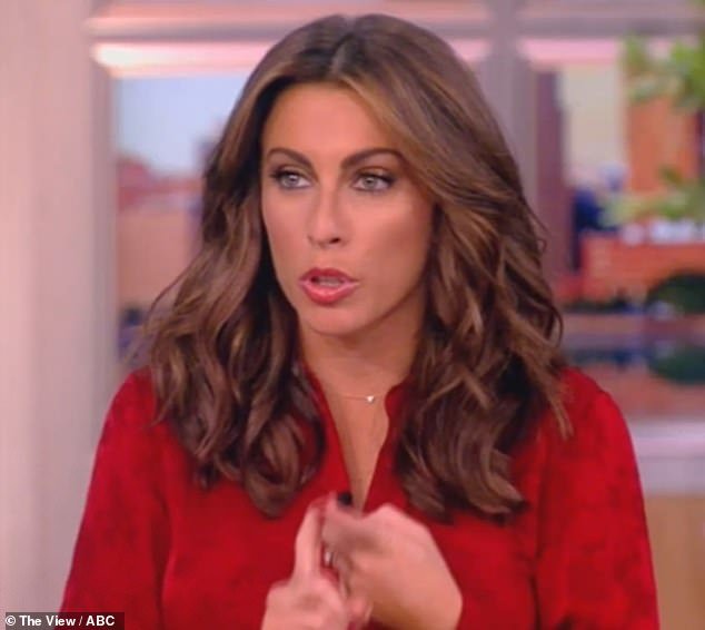 The View's Alyssa Farah Griffin was left red-faced on Wednesday's show after suffering an epic blunder live on air