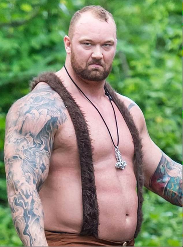 Bjornsson weighed 450 pounds during his Strongman days and while playing 'The Mountain'
