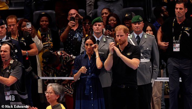 Emotional Meghan Markle is with tears in her eyes during the sixth day of the Invictus Games in Düsseldorf