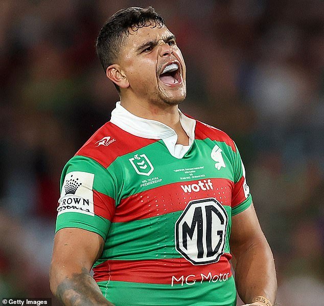 Mitchell had to watch from the sidelines on Friday as Souths went to the Roosters