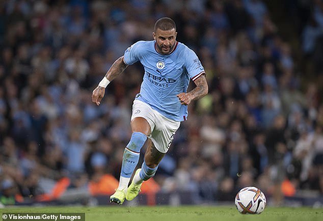 Manchester City star Kyle Walker (pictured) remains the fastest player in the Premier League over the past three seasons