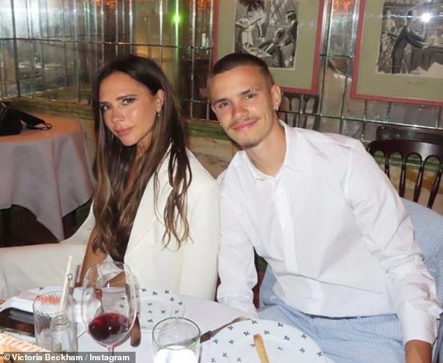 Family: Victoria Beckham, 49, wished her son Romeo a happy birthday on Friday with a sweet montage of photos