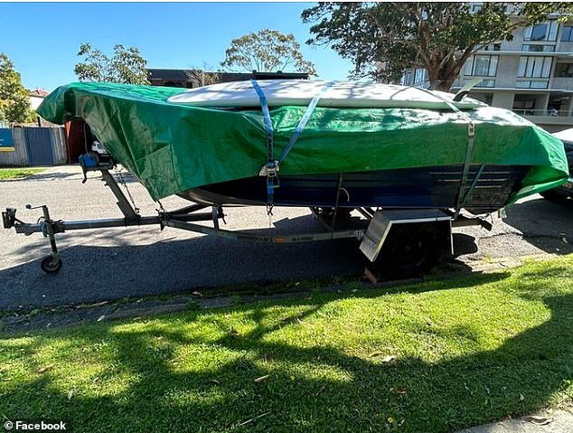 This boat, which has been parked in a Mosman Street for almost a month, has sparked a fiery debate