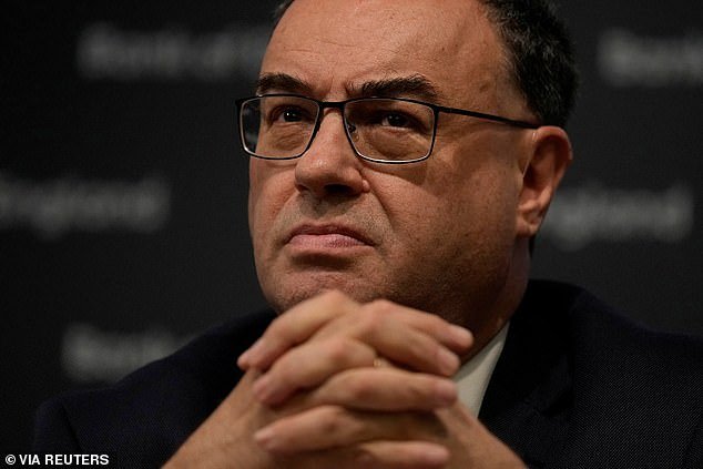 Bank of England Governor Andrew Bailey (pictured) recently suggested the rate hike cycle was nearing an end, but many now believe it should be over already.