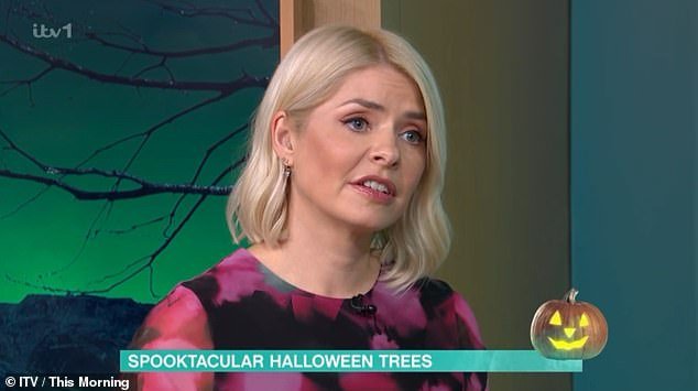 Trees?  The show, hosted by Holly Willoughby and Josie Gibson, suggested that people could now put up a tree and decorate it with scary decorations 12 weeks before Christmas.