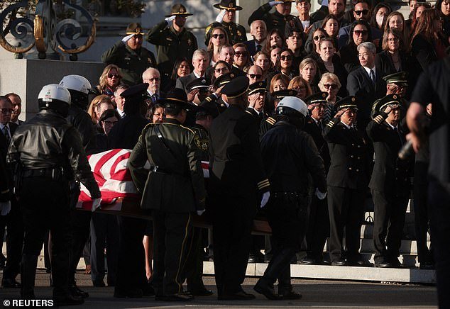 Mourners lined the streets of San Francisco to pay tribute to the late senator