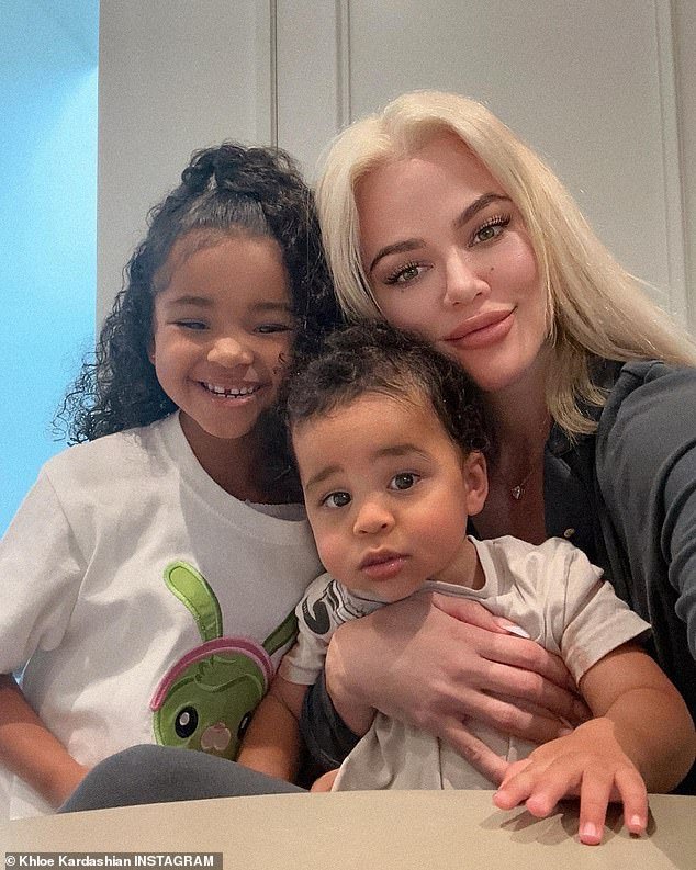 Co-parenting: Tristan also shares daughter True, five, and son Tatum, one, with ex Khloe Kardashian, who he dated from 2016 to 2021.