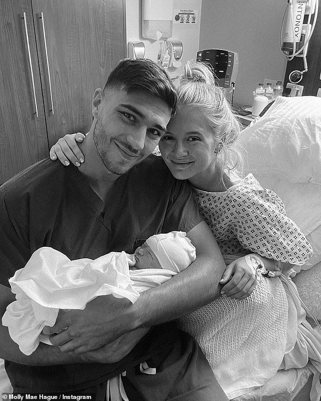 Family: Molly-Mae and Tommy met on Love Island in 2019 and welcomed daughter Bambi in January this year.  They then got engaged just a few months later in July