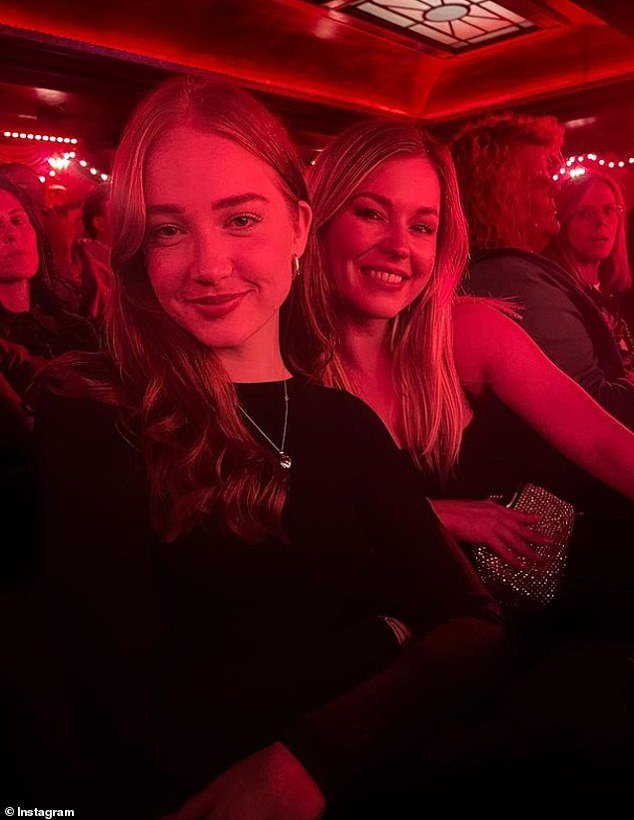 Cute: Last month, Nikita's fellow dancer sister Anastasia, who has 109k Instagram followers, flew to the UK to visit her brother in the capital during which she met Lauren on a night out at the theater, where they snapped cute selfies