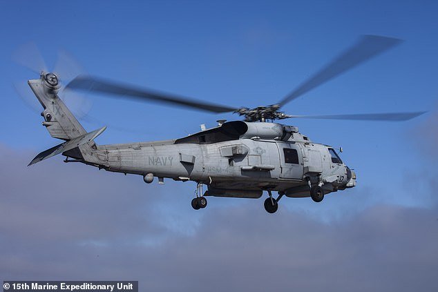 US Navy MH-60 Seahawk helicopters can also be deployed from the USS Gerald R. Ford