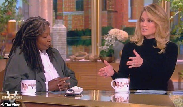 The Sister Act star kept it dark as her co-host Sarah Haynes shared her thoughts