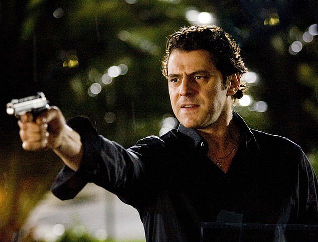 Vince Colosimo in a scene from the Australian drama series Underbelly.