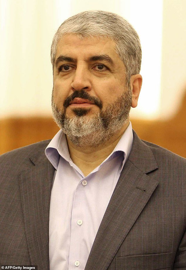 Former Hamas leader Khaled Meshaal (pictured) posted a video message on Friday the 13th calling for a day of jihad and telling Muslims to 'take to the streets' in protest against Israel