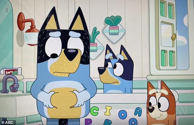 The beloved animated series about a family of dogs has landed in hot water with fans over a 'fat shaming' scene.  The controversy centered on an episode of Exercise, in which Bluey's dad, Bandit, decided he needed to get in shape after he complained about his growing belly.