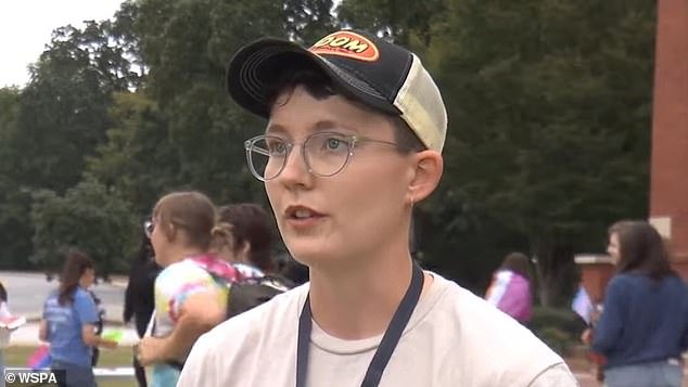 Pan Tankersley, of Take Back Pride's march committee, said students 'are still not safe'