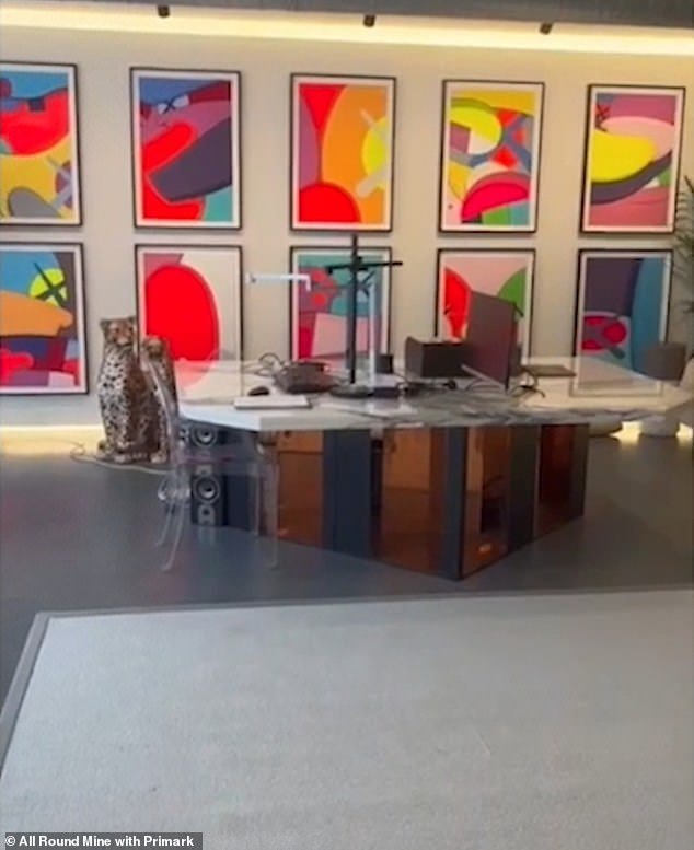 One-of-a-kind: Vogue's downstairs office had a custom-made desk they 'absolutely love'