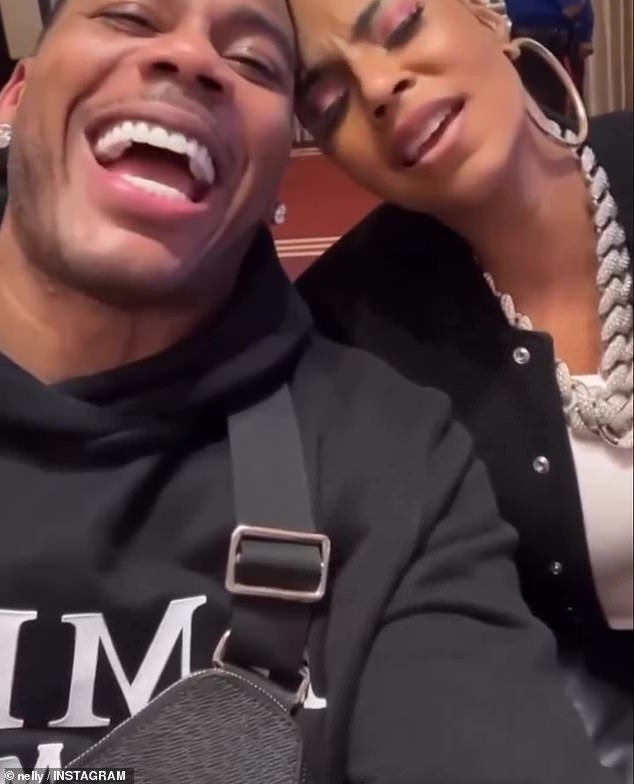 Thankful: Ashanti also left a short message in the comments section of the post, where she humorously referred to her boyfriend as a 'big head'