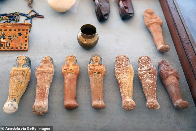 Small: Archaeologists recovered a number of amulets and ornaments from the burial site