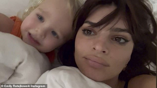 Motherhood: Emily welcomed her little boy with ex-husband Sebastian Bear-McClard, who she was married to from 2018 until she filed for divorce in September 2022.