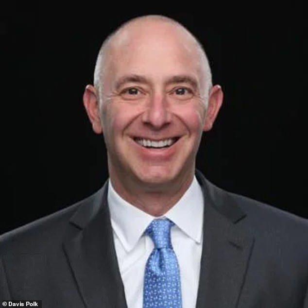 Neil Barr, managing partner and chairman of Davis Polk (pictured), said the firm has withdrawn job offers for three students from Harvard and Columbia because it does not want to hire supporters of Hamas terrorist attacks.