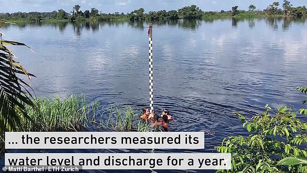 Researchers from ETH Zurich measured water levels in the river for a year to calculate the total volume of water passing through it