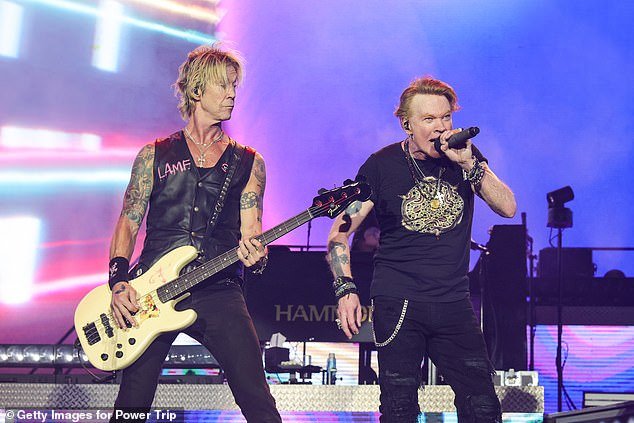 Duff McKagan, seen here with Ackle Rose, was a founding member of the superstar hard rock band Guns N' Roses