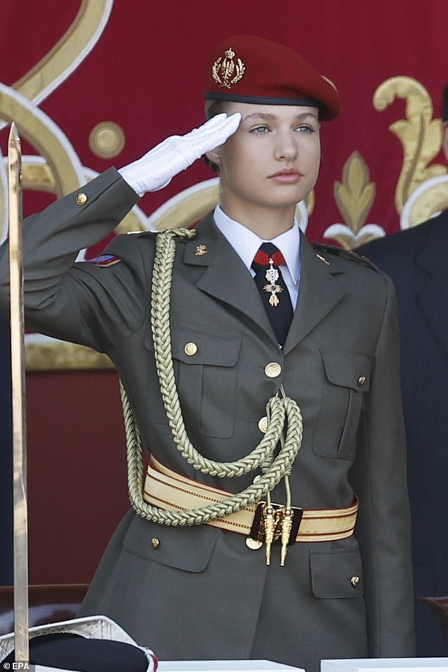 The Spanish heir to the throne recently started a three-year military training at the General Military Academy in Zaragoza