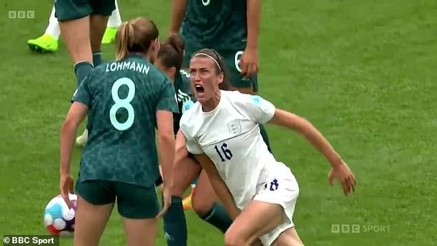 Scott went viral for shouting 'F**k off you f***ing p***k' at German midfielder Sydney Lohmann during the 2022 Women's European Championship final