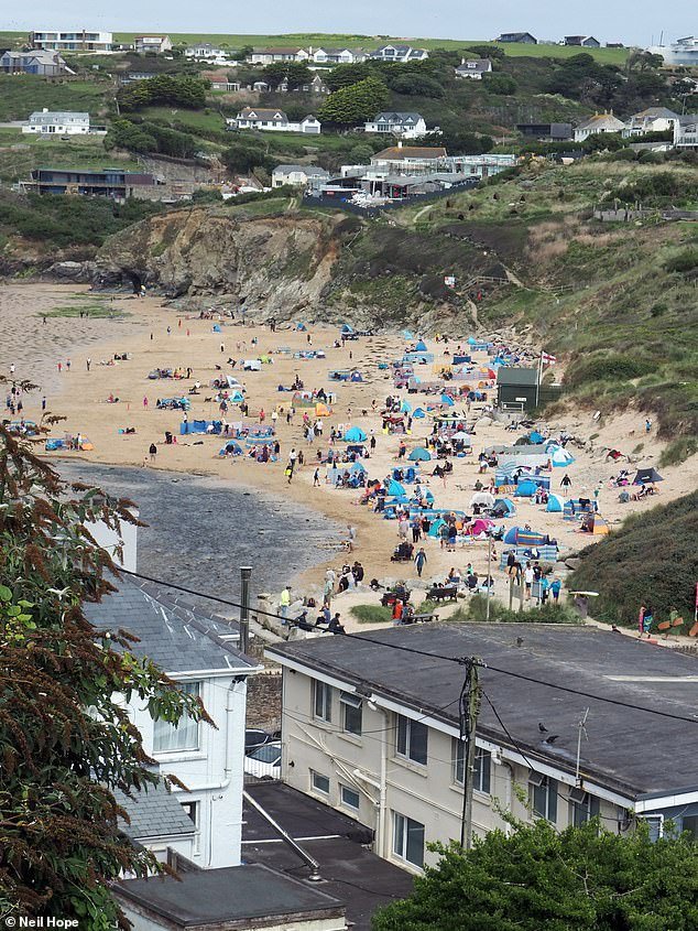 Other celebrities are believed to have snapped up properties in Mawgan Porth (photo, stock image)