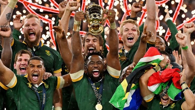 World Cup-winning captain Siya Kolisi spoke about their role in inspiring people in South Africa 