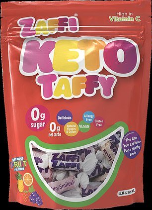 Although the candy claims to be keto-friendly, meaning it contains little or no carbs, it still contains 20 grams of carbs