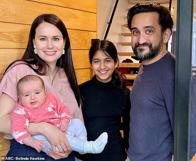 Kylie Moore-Gilbert (pictured with partner Sami Shah and their two daughters) was held in Iranian prison for 804 days
