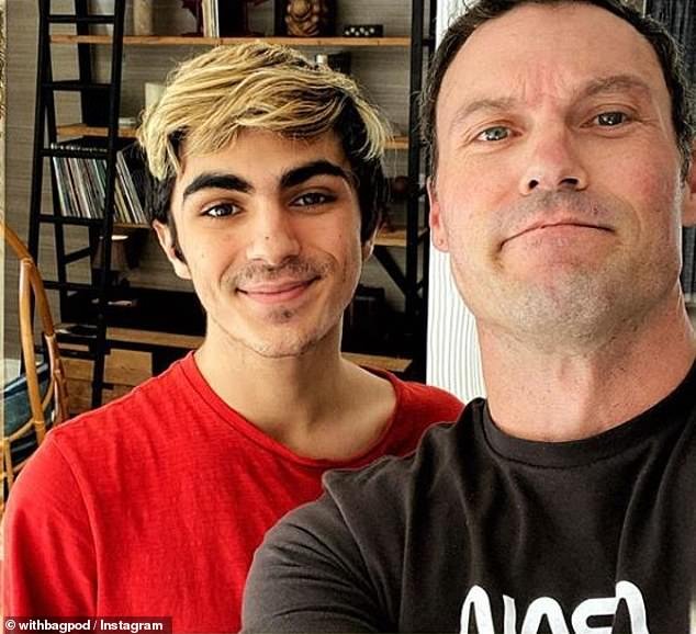 Father and son: Brian Austin Green candidly discussed the 'fascinating' experience of raising his gay son Kassius, who is now 21 years old