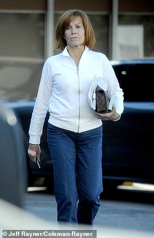 The veteran actress, best known for her role in Hart to Hart, was seen stepping out of an office building in LA with some papers and her Louis Vuitton bag in her hand.