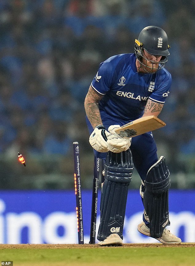 Ben Stokes made a crucial mistake as he was sent off in England's heavy defeat to India