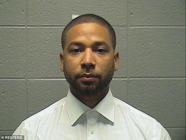 Jussie Smollett poses for a photo of a Cook County jail booking as he begins his sentence in Chicago, March 10, 2022