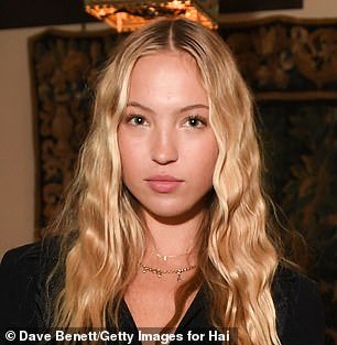 Spitting Image: Lila Moss looked just like her famous mum Kate as she stunned in a black ensemble for a Haider Ackermann x Augustinus Bader x Tish Weinstock dinner in London on Thursday