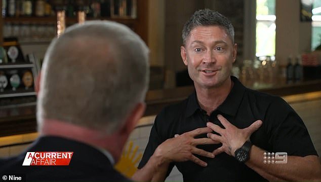 The former Australian cricket captain spoke to the Nine Network program on Tuesday to launch a new product from the Australian Bitters company.  But Clarke was instead peppered with questions about that infamous Noosa fight