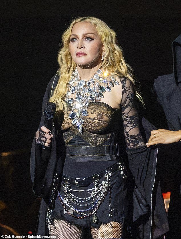 Sensational: Madonna kicked off her Celebration Tour on Saturday night, putting on a stunning show as she showcased her iconic vocals and impressive dance moves