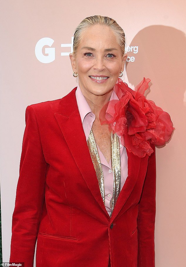 Getting real: Sharon Stone, 65, revealed in a new interview with British Vogue that she suffered a brain hemorrhage in 2001 and doctors thought she was 'faking it'