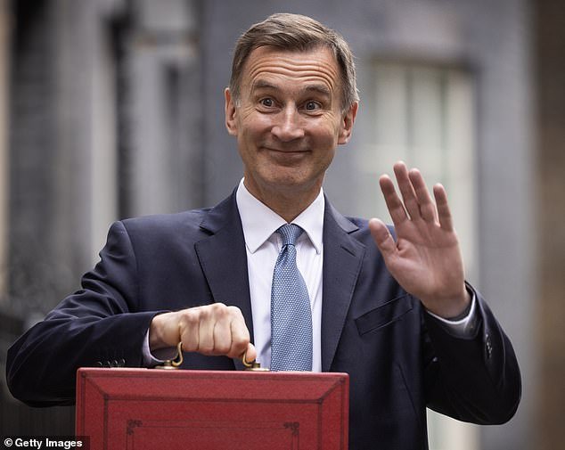 No laughing matter: Chancellor Jeremy Hunt has imposed a punishing six-year freeze on tax exemptions and thresholds