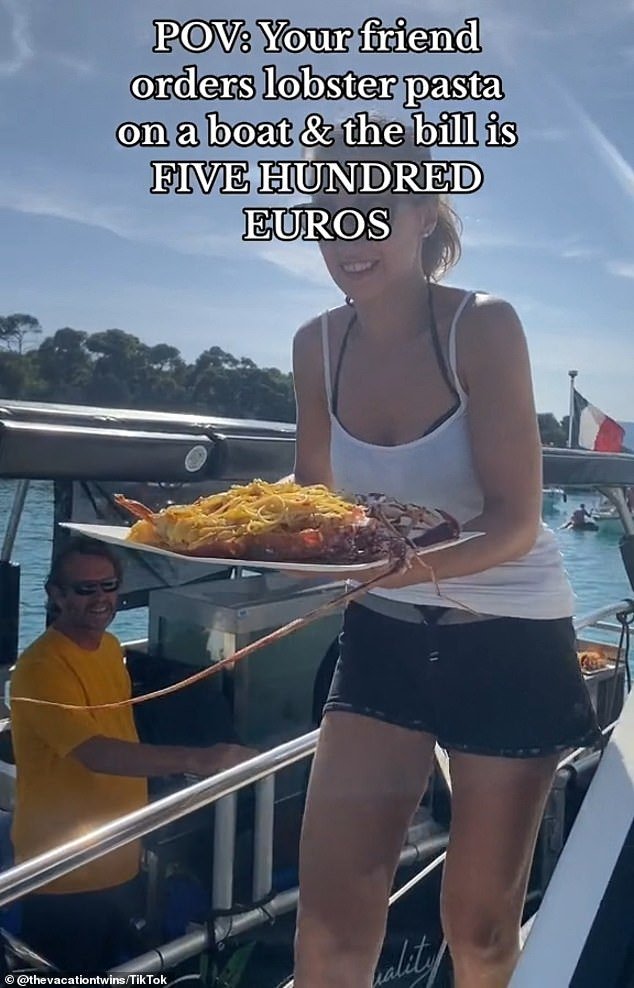 Cassidy and Leah Armbruster, along with a group of college friends, decided to charter a yacht for a day in the harbor around the town of Èze in southern France.