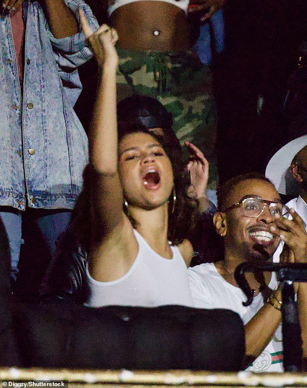 Loved life: Zendaya was in high spirits as she danced the night away at Victoria Monae's performance at The Fonda on her Jaguar Tour in Hollywood on Thursday